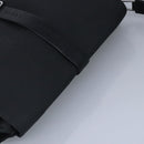 LOEWE Anagram Shoulder Bag Leather Black Silver Auth bs19153-6
