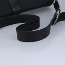 LOEWE Anagram Shoulder Bag Leather Black Silver Auth bs19153-7