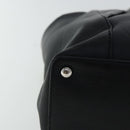 CHANEL V stitch Hand Bag Leather Black Silver CC Auth bs19168-9