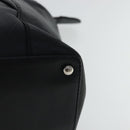 CHANEL V stitch Hand Bag Leather Black Silver CC Auth bs19168-14