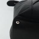 CHANEL V stitch Hand Bag Leather Black Silver CC Auth bs19168-15