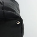 CHANEL V stitch Hand Bag Leather Black Silver CC Auth bs19168-16