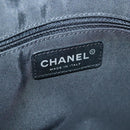 CHANEL V stitch Hand Bag Leather Black Silver CC Auth bs19168-10