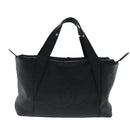 CHANEL V stitch Hand Bag Leather Black Silver CC Auth bs19168-13