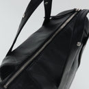 CHANEL V stitch Hand Bag Leather Black Silver CC Auth bs19168-6