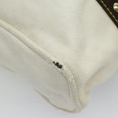 LOUIS VUITTON Antigua Cabas GM Tote Bag White Dark Brown M40033 LV Auth bs19171-8