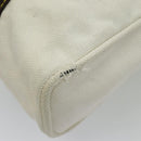 LOUIS VUITTON Antigua Cabas GM Tote Bag White Dark Brown M40033 LV Auth bs19171-15