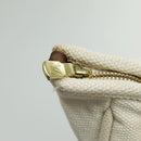 LOUIS VUITTON Antigua Cabas GM Tote Bag White Dark Brown M40033 LV Auth bs19171-10