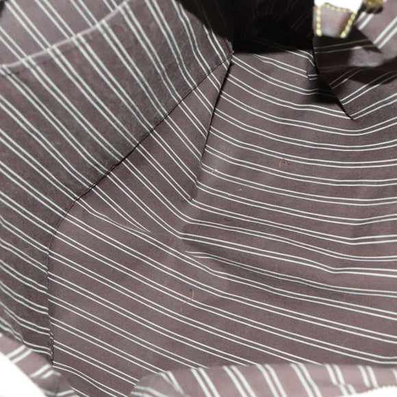 LOUIS VUITTON Antigua Cabas GM Tote Bag White Dark Brown M40033 LV Auth bs19171