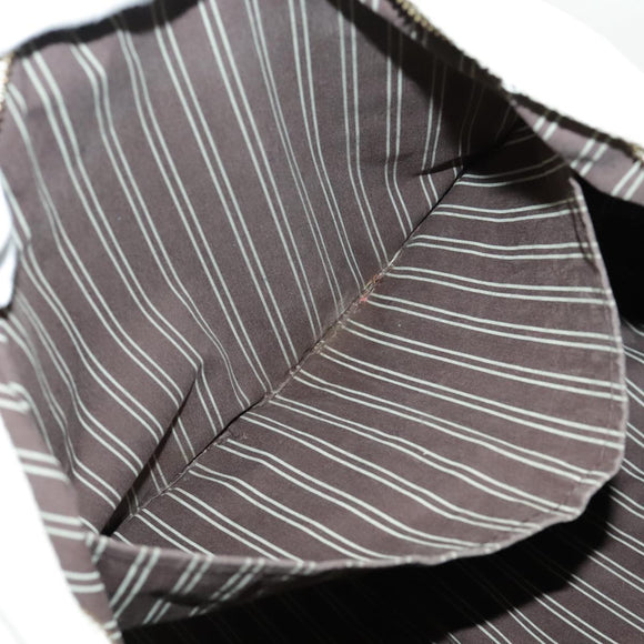 LOUIS VUITTON Antigua Cabas GM Tote Bag White Dark Brown M40033 LV Auth bs19171