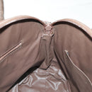 Burberrys Nova Check Hand Bag Canvas Leather Brown Gold Auth bs19193-18