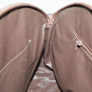 Burberrys Nova Check Hand Bag Canvas Leather Brown Gold Auth bs19193-19