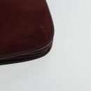 CARTIER Shoulder Bag Suede Red Gold Auth bs19206-14