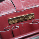 CARTIER Shoulder Bag Suede Red Gold Auth bs19206-17