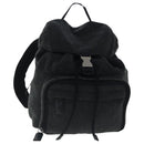 PRADA Backpack Wool Gray Silver Auth bs19226-1