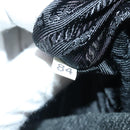 PRADA Backpack Wool Gray Silver Auth bs19226-12