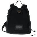 PRADA Backpack Wool Gray Silver Auth bs19226-2