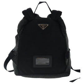 PRADA Backpack Wool Gray Silver Auth bs19226 - 0