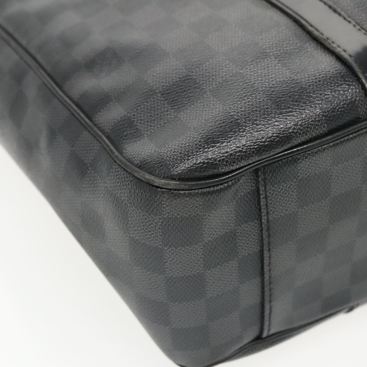 LOUIS VUITTON Damier Graphite Tadao Shoulder Bag 2way N51192 LV Auth bs19238