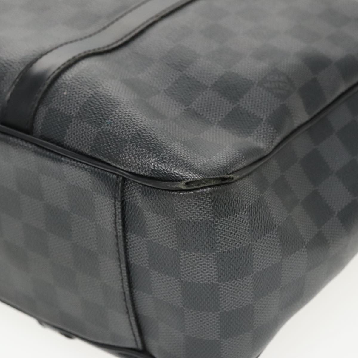 LOUIS VUITTON Damier Graphite Tadao Shoulder Bag 2way N51192 LV Auth bs19238