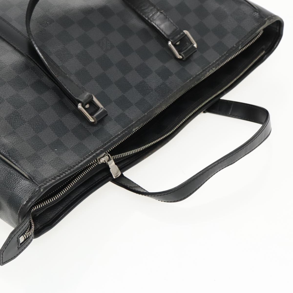 LOUIS VUITTON Damier Graphite Tadao Shoulder Bag 2way N51192 LV Auth bs19238