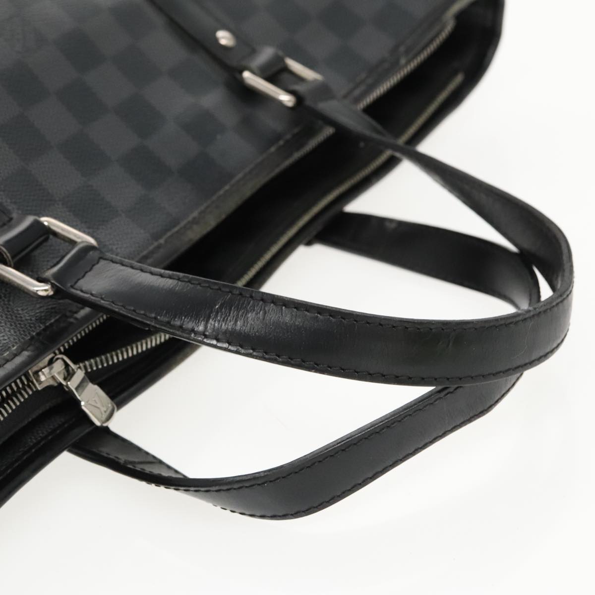 LOUIS VUITTON Damier Graphite Tadao Shoulder Bag 2way N51192 LV Auth bs19238