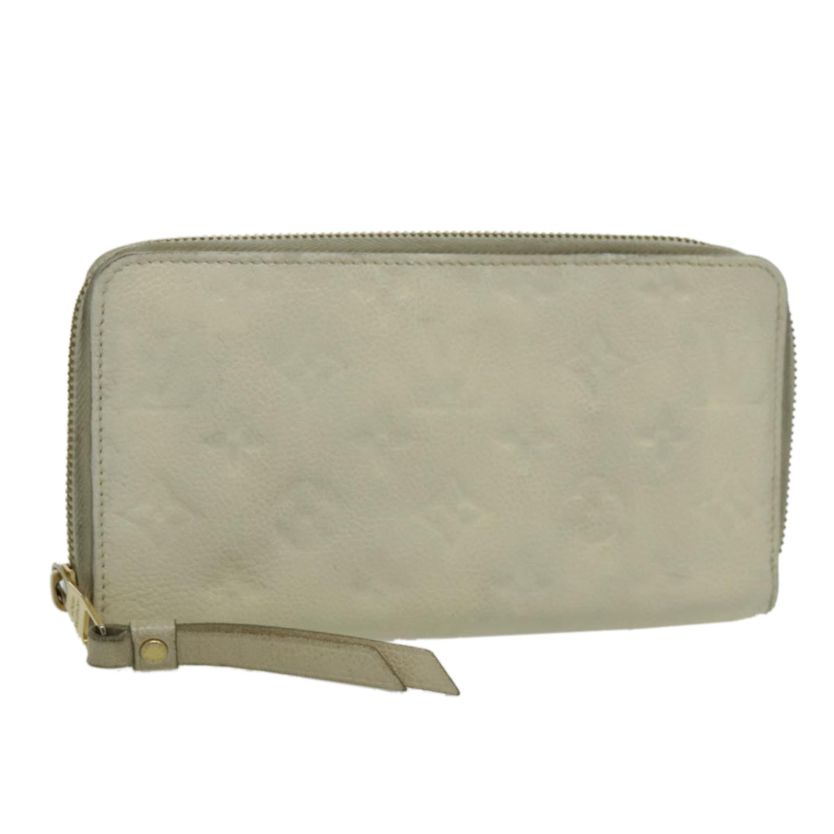 LOUIS VUITTON Empreinte Portefeuille Secret Ron Wallet White M93437 Auth bs19239