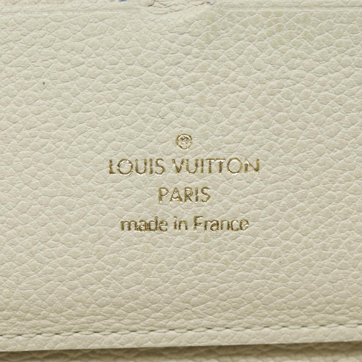 LOUIS VUITTON Empreinte Portefeuille Secret Ron Wallet White M93437 Auth bs19239