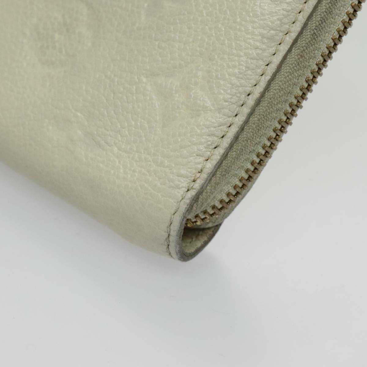 LOUIS VUITTON Empreinte Portefeuille Secret Ron Wallet White M93437 Auth bs19239