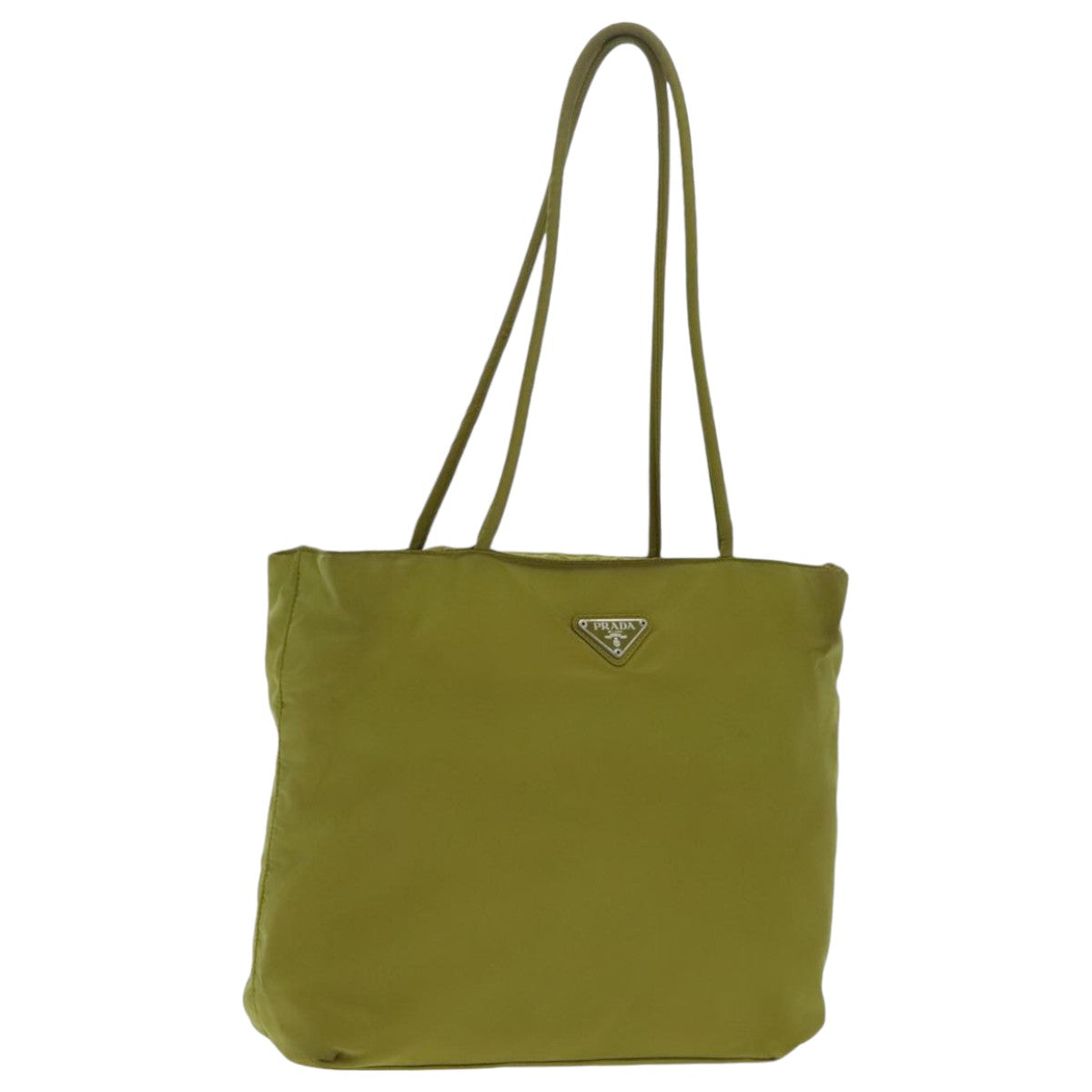 PRADA Tote Bag Nylon Green Auth bs19248