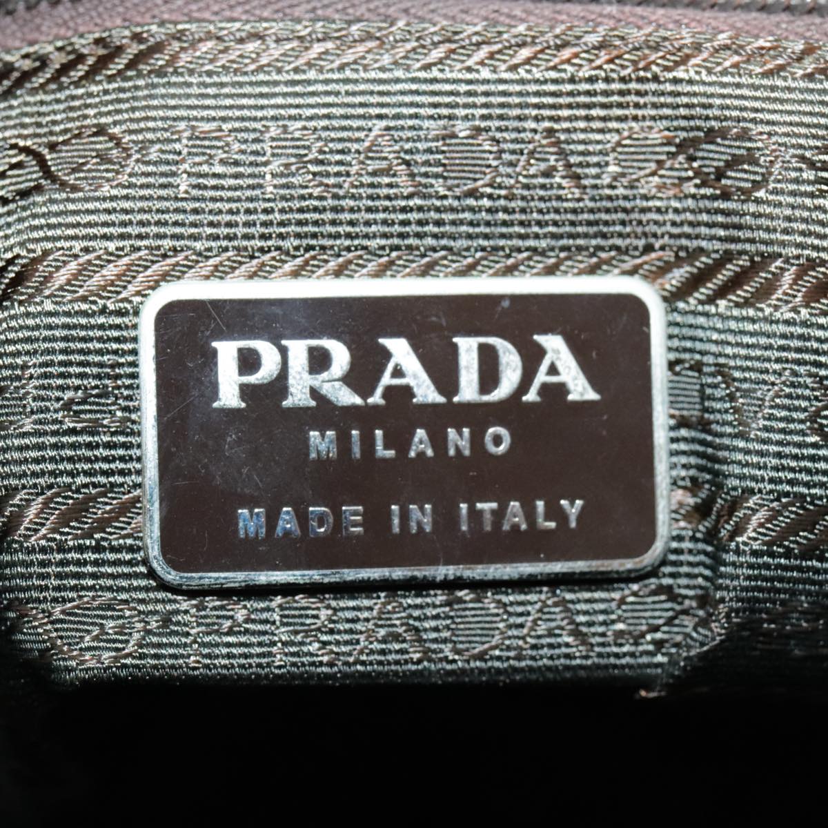 PRADA Tote Bag Nylon Green Auth bs19248