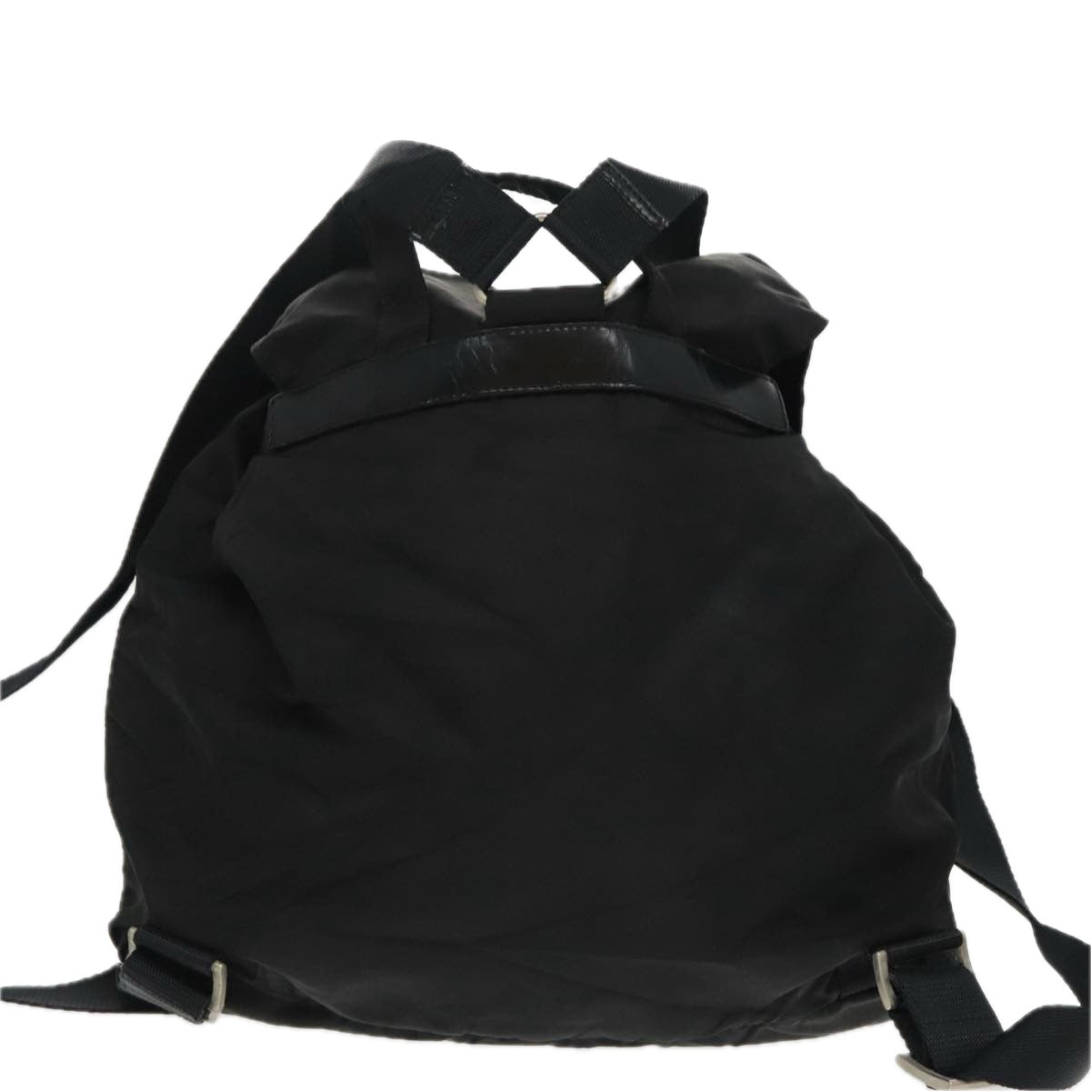 PRADA Backpack Nylon Black Silver Auth bs19256 - 0