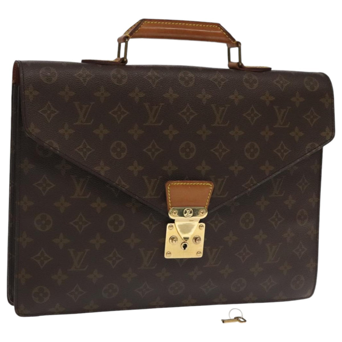 LOUIS VUITTON Monogram Serviette Conseiller Briefcase M53331 LV Auth bs19261