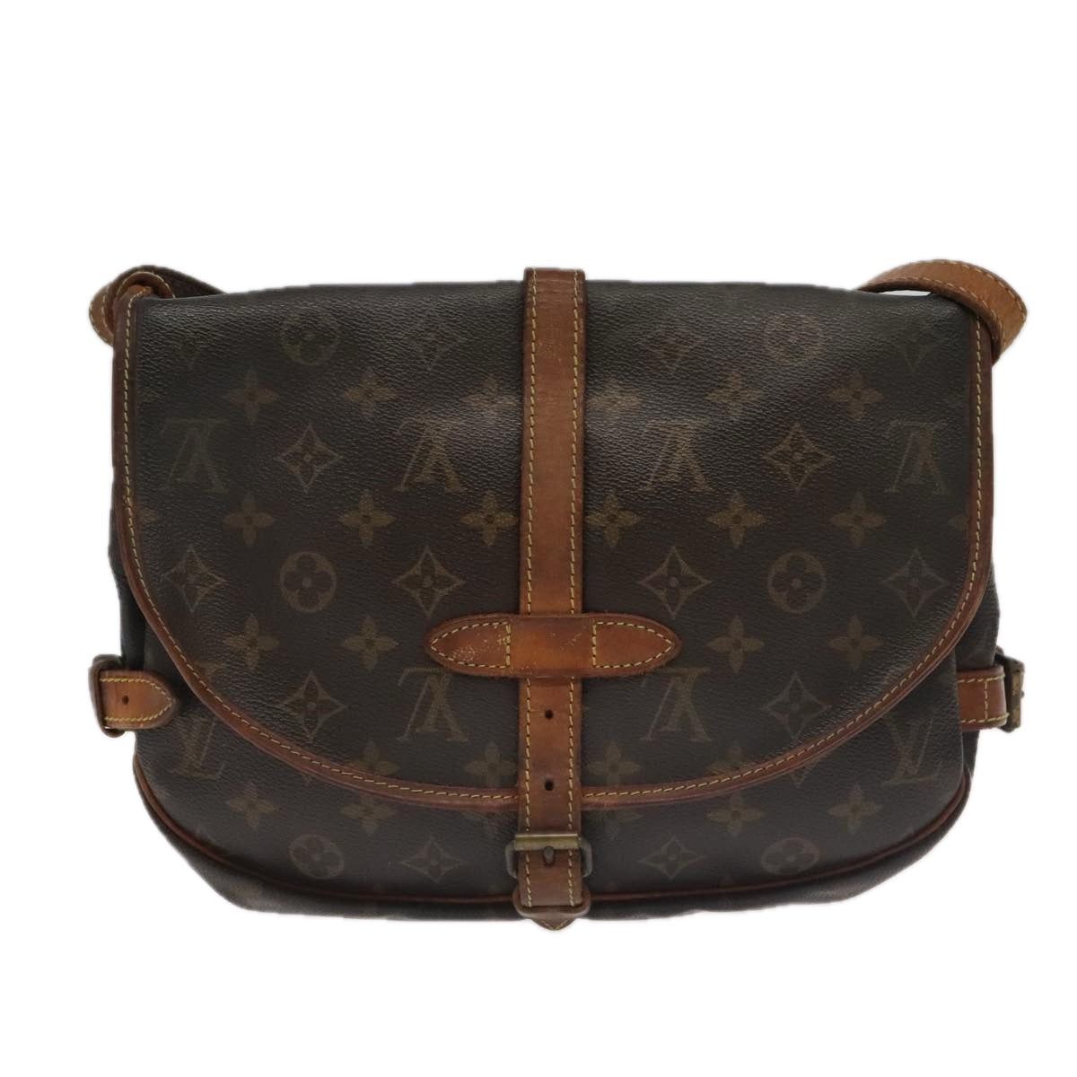 LOUIS VUITTON Monogram Saumur 30 Shoulder Bag M42256 LV Auth bs19263 - 0