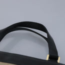 BURBERRY Hand Bag Wool Beige Gold Auth bs19268-8