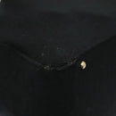 CHANEL Hand Bag Cotton Black Gold CC Auth bs19294-17