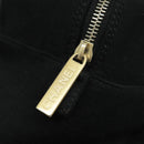 CHANEL Hand Bag Cotton Black Gold CC Auth bs19294-20