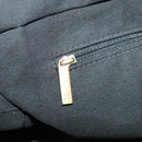 CHANEL Hand Bag Cotton Black Gold CC Auth bs19294-24