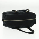 CHANEL Hand Bag Cotton Black Gold CC Auth bs19294-8