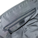 FENDI Zucchino Canvas Boston Bag Dark Brown Black Silver Auth bs19297-23