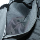 FENDI Zucchino Canvas Boston Bag Dark Brown Black Silver Auth bs19297-25