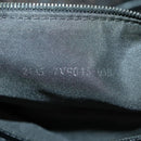 FENDI Zucchino Canvas Boston Bag Dark Brown Black Silver Auth bs19297-12