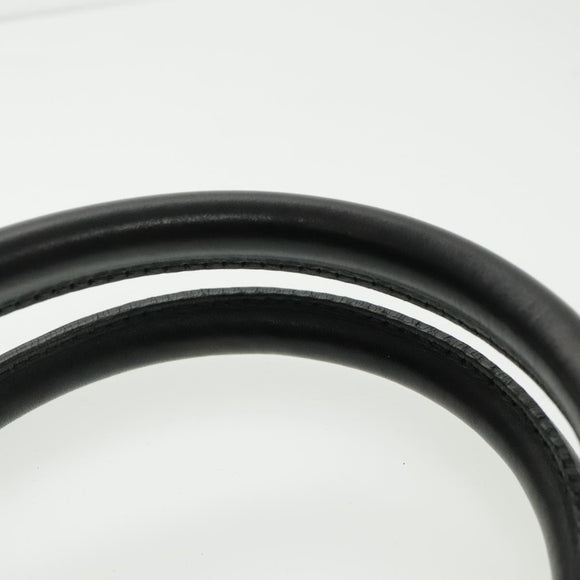 FENDI Zucchino Canvas Boston Bag Dark Brown Black Silver Auth bs19297