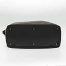 FENDI Zucchino Canvas Boston Bag Dark Brown Black Silver Auth bs19297-5