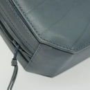 Gianni Versace Shoulder Bag Leather Blue Auth bs19299-9