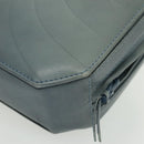 Gianni Versace Shoulder Bag Leather Blue Auth bs19299-16