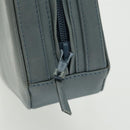 Gianni Versace Shoulder Bag Leather Blue Auth bs19299-11