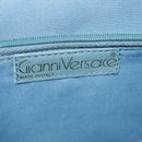 Gianni Versace Shoulder Bag Leather Blue Auth bs19299-17