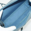 Gianni Versace Shoulder Bag Leather Blue Auth bs19299-12