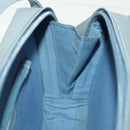 Gianni Versace Shoulder Bag Leather Blue Auth bs19299-19